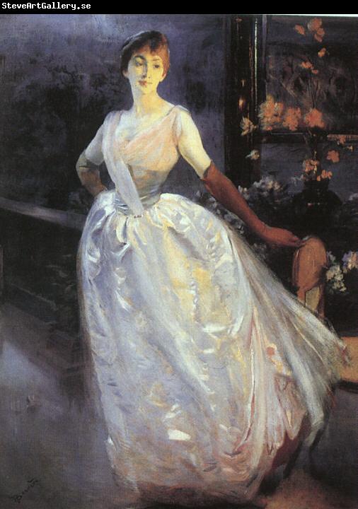 Albert Besnard Portrait of Madame Roger Jourdain